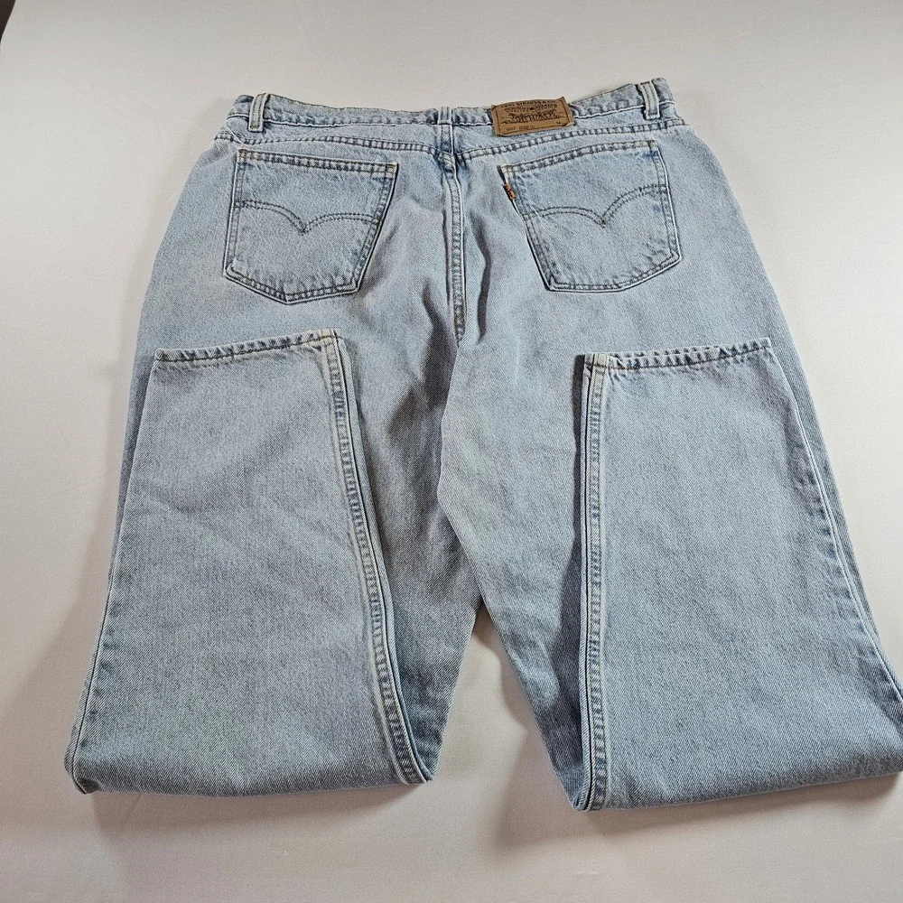 Vtg Levi Orange Made In USA Tab 9922 Tapered Fit Size 20 MED Women's Jeans *READ